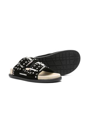 ciabatta in camoscio nero DSQUARED KIDS | 7772101